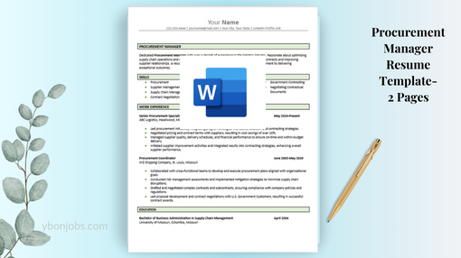 Procurement Manager Resume Template